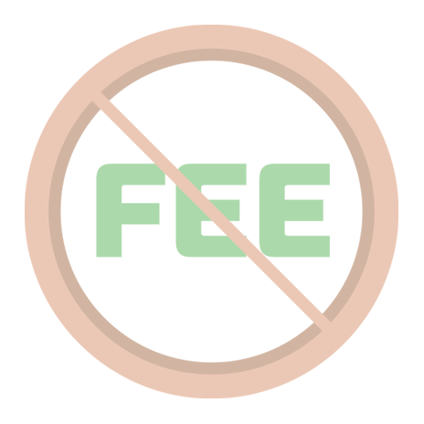 no hidden fees icon
