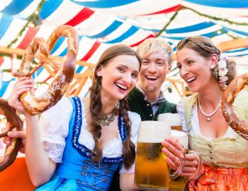 Friends at Baytowne Wharf Beer Festival 